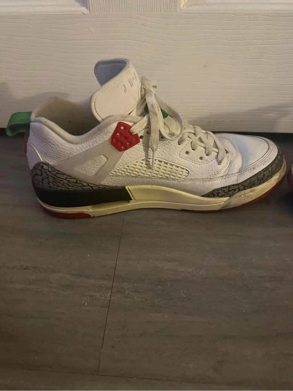 Mens Jordan Spizike White Red Sneakers Size 10.5